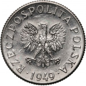 PRL, 2 grosze 1949, PRÓBA, nikl