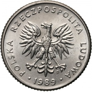 PRL, 10 zloty 1989, SAMPLE, nickel