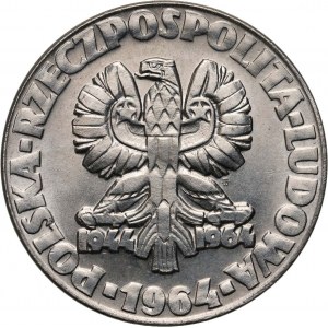 People's Republic of Poland, 20 gold 1964, Tree, SAMPLE, nickel