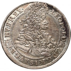 Austria, Leopold I, 1/2 Taler 1698 KB, Kremnitz