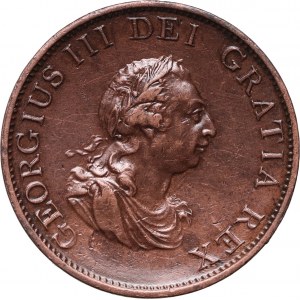 Velká Británie, Jiří III, 1/2 pence 1799, Soho