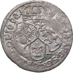 Johannes II. Kasimir, Sixpence 1662 TT, Bromberg (Bydgoszcz)