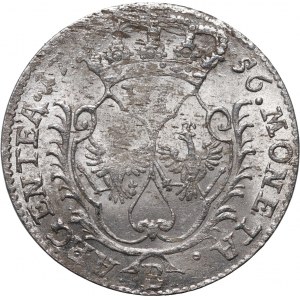 Schlesien unter preußischer Herrschaft, Friedrich II., Sechspfennig 1756 B, Wrocław