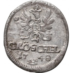 Silesia under Prussian rule, Frederick II, 2 greszle 1748 AHE, Wrocław