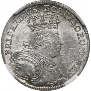 Slezsko pod pruskou nadvládou, Fridrich II., šestipence 1756 B, Wrocław