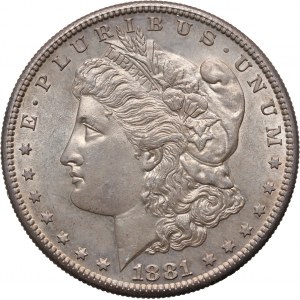 Spojené státy americké, Dollar 1881 S, San Francisco, Morgan