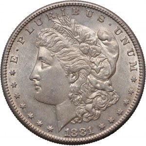 Spojené Štáty Americké, Dollar 1881 S, San Francisco, Morgan