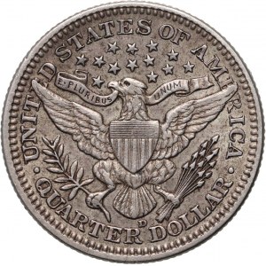Stany Zjednoczone Ameryki, 25 centów 1916 D, Denver, Barber