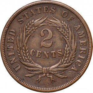 Spojené štáty americké, 2 centov 1865, Philadelphia