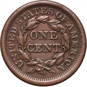 Spojené Štáty Americké, cent 1853, Philadelphia