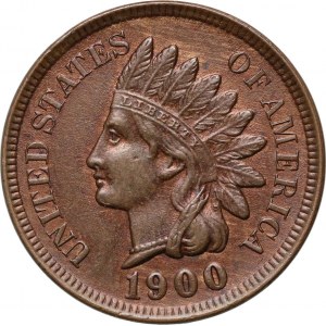 Spojené státy americké, cent 1900, Philadelphia, Indian Head