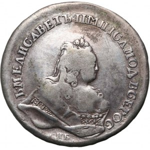 Russland, Elisabeth I., Rubel 1743 СПБ, St. Petersburg