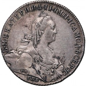 Rusko, Katarína II, rubľ 1774 СПБ ФЛ, Petrohrad