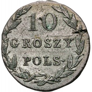 Kongresové kráľovstvo, Nicholas I, 10 groszy 1830 KG, Warsaw
