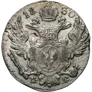 Congress Kingdom, Nicholas I, 10 groszy 1830 KG, Warsaw