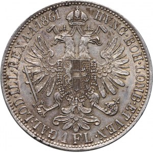 Austria, Franz Joseph I, Florin 1861 A, Vienna