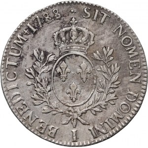 France, Louis XVI, Écu 1788 I, Limoges