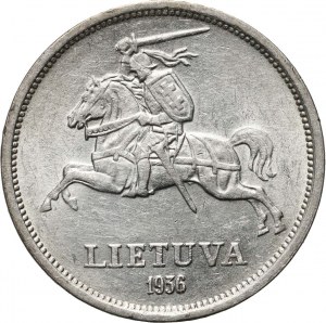 Litwa, 5 litów 1936, Basanavicius
