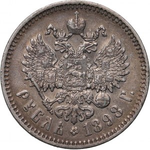 Rosja, Mikołaj II, rubel 1898 (★), Paryż