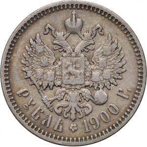 Russia, Nicholas II, Rouble 1900 (ФЗ), St. Petersburg