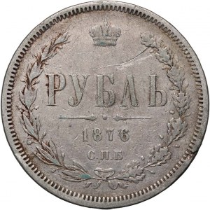 Russland, Alexander II, Rubel 1876 СПБ НI, St. Petersburg