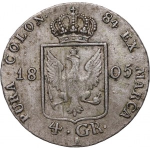 Deutschland, Preußen, Friedrich Wilhelm III, 4 Pfennige 1805 A, Berlin