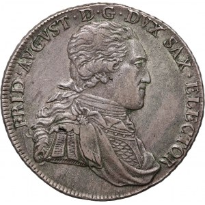 Nemecko, Sasko, Fridrich August III, 1799 IEC thaler, Drážďany