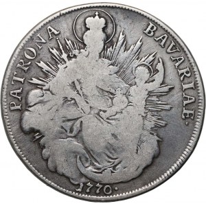 Nemecko, Bavorsko, Maximilian III Joseph, thaler 1770, Mníchov