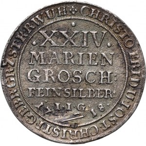 Německo, Stolberg, Krzystof Friedrich, 24 Mariengroschen 1718 IIG, Stolberg