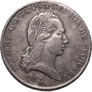 Rakousko, František II., tolar 1792 M, Milán