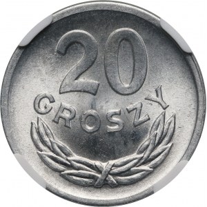 PRL, 20 groszy 1973, ohne Münzzeichen