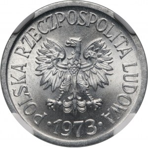 PRL, 20 groszy 1973, ohne Münzzeichen