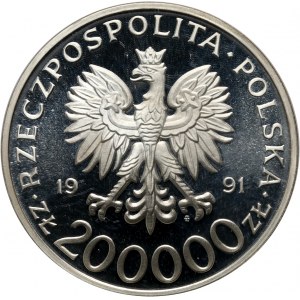 III RP, 200 000 PLN 1991, generál Michał Tokarzewski-Karaszewicz Torwid