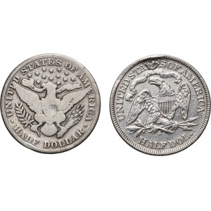 Spojené štáty americké, sada, 2 x 1/2 dolára