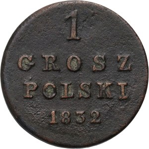Królestwo Kongresowe, Mikołaj I, 1 grosz 1832 KG, Warszawa
