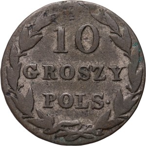 Kongresové kráľovstvo, Nicholas I, 10 groszy 1826 IB, Warsaw