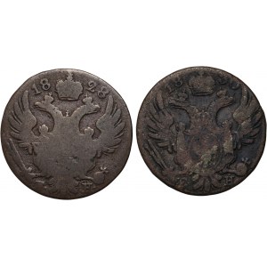 Congress Kingdom, Nicholas I, set of 10 pennies 1828 FH and 10 pennies 1830 FH