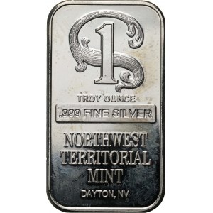 Spojené štáty americké, Northwest Territorial Mint, Ag999 unca, bar