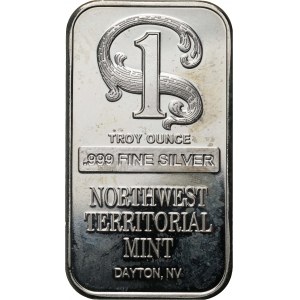 United States of America, Northwest Territorial Mint, Ag999 ounce, bar