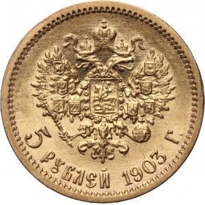 Russia, Nicholas II, 5 Roubles 1903 (АР), St. Petersburg