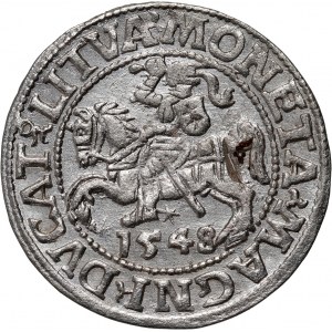Sigismund II. Augustus, halber Pfennig 1548, Vilnius