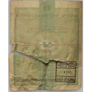 PRL, darčekový certifikát v hodnote 20 USD, Pekao, 1.01.1960, séria Ch