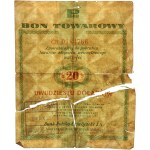 PRL, darčekový certifikát v hodnote 20 USD, Pekao, 1.01.1960, séria Ch