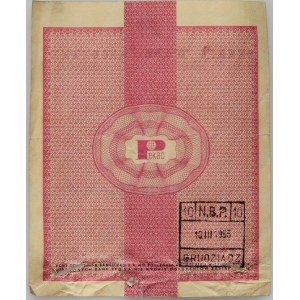 PRL, darčeková poukážka na 50 USD, Pekao, 1.01.1960, séria Di