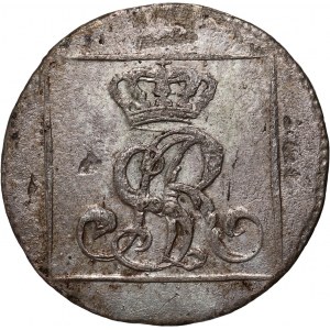 Stanislaw August Poniatowski, silver penny 1767 FS, Warsaw