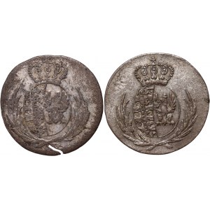 Herzogtum Warschau, Friedrich August I., Satz, 5 Pfennige 1811 IS und 5 Pfennige 1811 IB