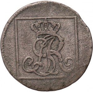Stanislaw August Poniatowski, silver penny 1774 AP, Warsaw, rare