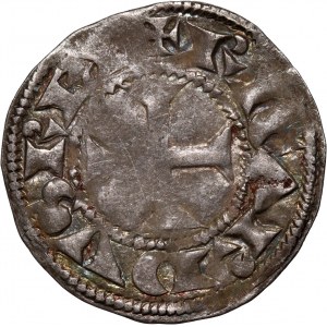 Veľká Británia, Anglicko, Richard I. 1189-1199, denár bez dátumu, Poitou