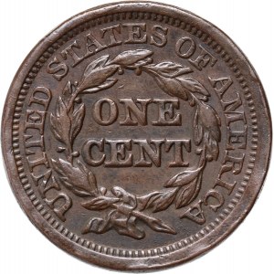 Stany Zjednoczone Ameryki, cent 1846, Braided Hair, Filadelfia