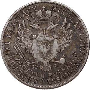 Kongress Königreich, Nikolaus I., 5 Zloty 1832 KG, Warschau